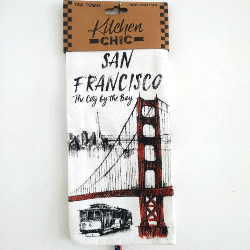 NWT San Francisco Golden Gate Bridge Kitchen Tea Towel